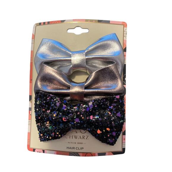 F.A.O SCHWARZ THREE PIECE BOWS HAIR CLIP - Picture 1 of 2